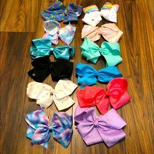 12 Jo Jo Siwa Large Hair Bows Lot
